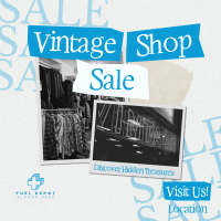 Retro Vintage Shop Sale Instagram Post Image Preview