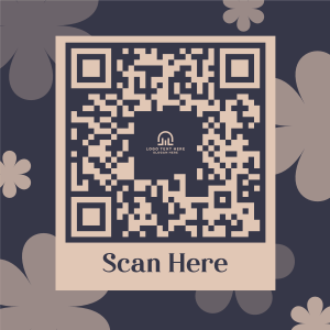 Cute Flower Patterns QR Code Image Preview