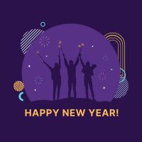 New Year Friends Instagram Post Design