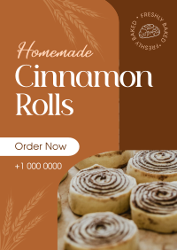 Homemade Cinnamon Rolls Poster