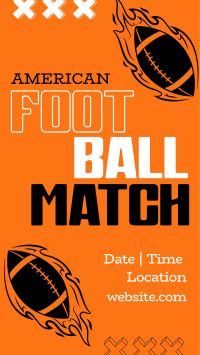 American Football Match Facebook Story