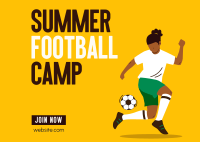 Football Summer Training Postcard