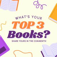 Top 3 Fave Books Linkedin Post Design