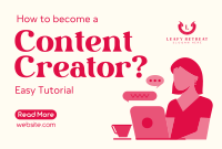 Need Content Creator Pinterest Cover Image Preview