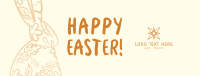 Easter Rabbit Facebook Cover