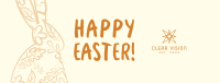 Easter Rabbit Facebook Cover Image Preview