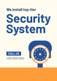 Security System Installation Flyer