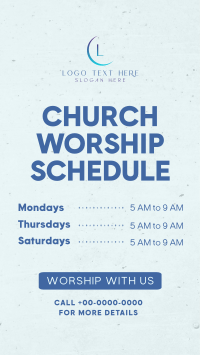 Church Worship Schedule Video