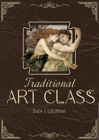 Traditional Art Class Flyer