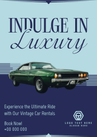 Luxury Vintage Car Poster