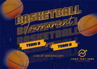 Basketball Game Tournament Postcard