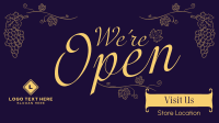 Rustic We're Open Animation