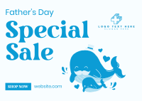 Whaley Dad Sale Postcard