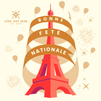 Bastille Day Celebration Instagram Post Image Preview