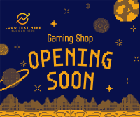 Pixel Space Shop Opening Facebook Post