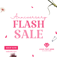 Anniversary Flash Sale Instagram Post