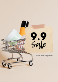 9.9 Sale Shopping Cart Flyer