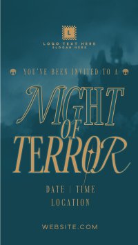 Night of Terror Party Instagram Story Design