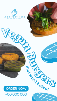 Vegan Burgers Instagram Reel Image Preview