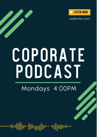 Corporate Podcast Flyer