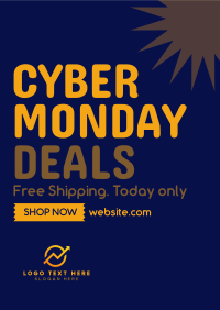 Quirky Cyber Monday Poster