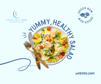 Clean Healthy Salad Facebook Post