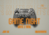 Game Night Console Postcard