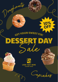 Dessert Day Sale Poster Design