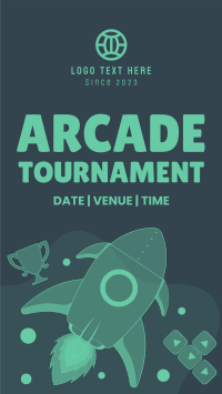 Arcade Tournament Facebook Story Design