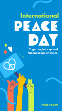 United for Peace Day Instagram Reel Image Preview