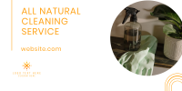 Natural Cleaning Services Twitter Post