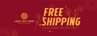 Free Shipping Sparkles Facebook Cover Design