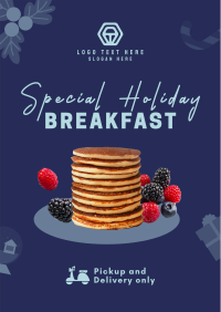 Holiday Breakfast Restaurant Poster