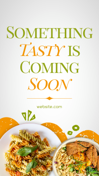 Tasty Food Coming Soon Facebook Story