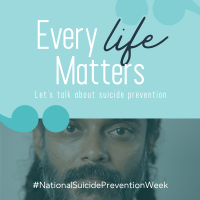 Simple Suicide Prevention Campaign Instagram Post