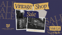 Retro Vintage Shop Sale Animation Design