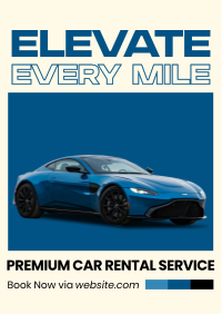 Premium Car Rental Flyer