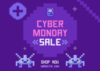 Pixel Cyber Monday Postcard Image Preview