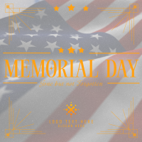 Elegant Memorial Day Linkedin Post Design