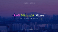 Lofi Midnight Music YouTube Banner