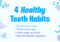 Dental Health Tips for Kids Postcard