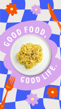 Retro Pop Food Quotes Instagram Reel