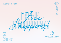 Dainty and Simple Shipping Postcard