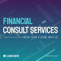 Simple Financial Services Linkedin Post Design