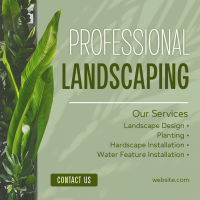 Professional Landscaping  Instagram Post Design