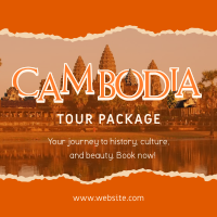 Cambodia Travel Linkedin Post Design