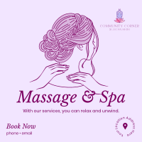 Cosmetics Spa Massage Instagram Post