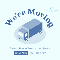 Truck Moving Services Instagram Post