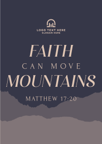 Faith Move Mountains Poster