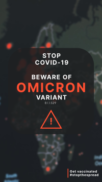 Beware Of Omicron Instagram Story